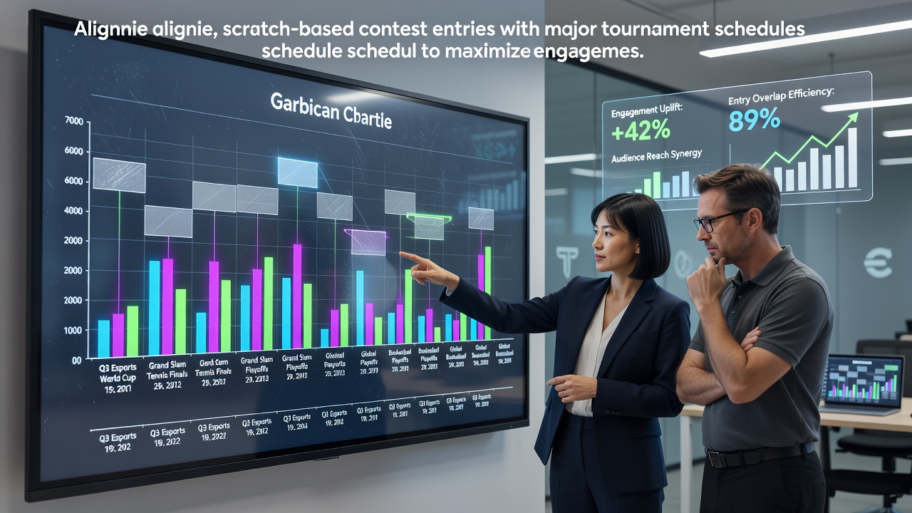 Visual representation of scratch card promotions timed alongside major tournament fixtures and calendars