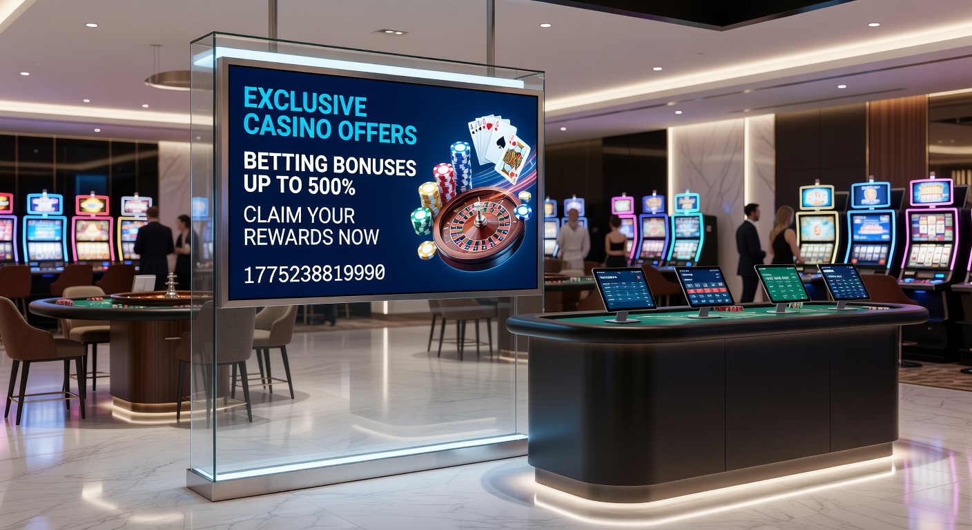 Close-up of a smartphone screen showing active betting and casino promotions with bonus codes and claim buttons during a live sports event