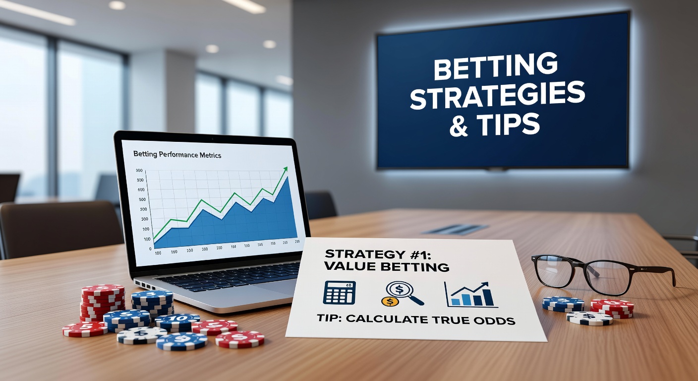 A focused bettor analyzing charts and odds on multiple screens, highlighting strategic planning in sports betting