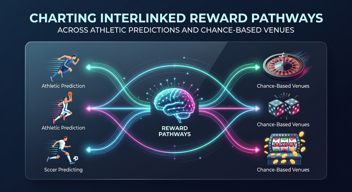 Diagram showing connected reward systems between sports betting predictions and casino gaming platforms