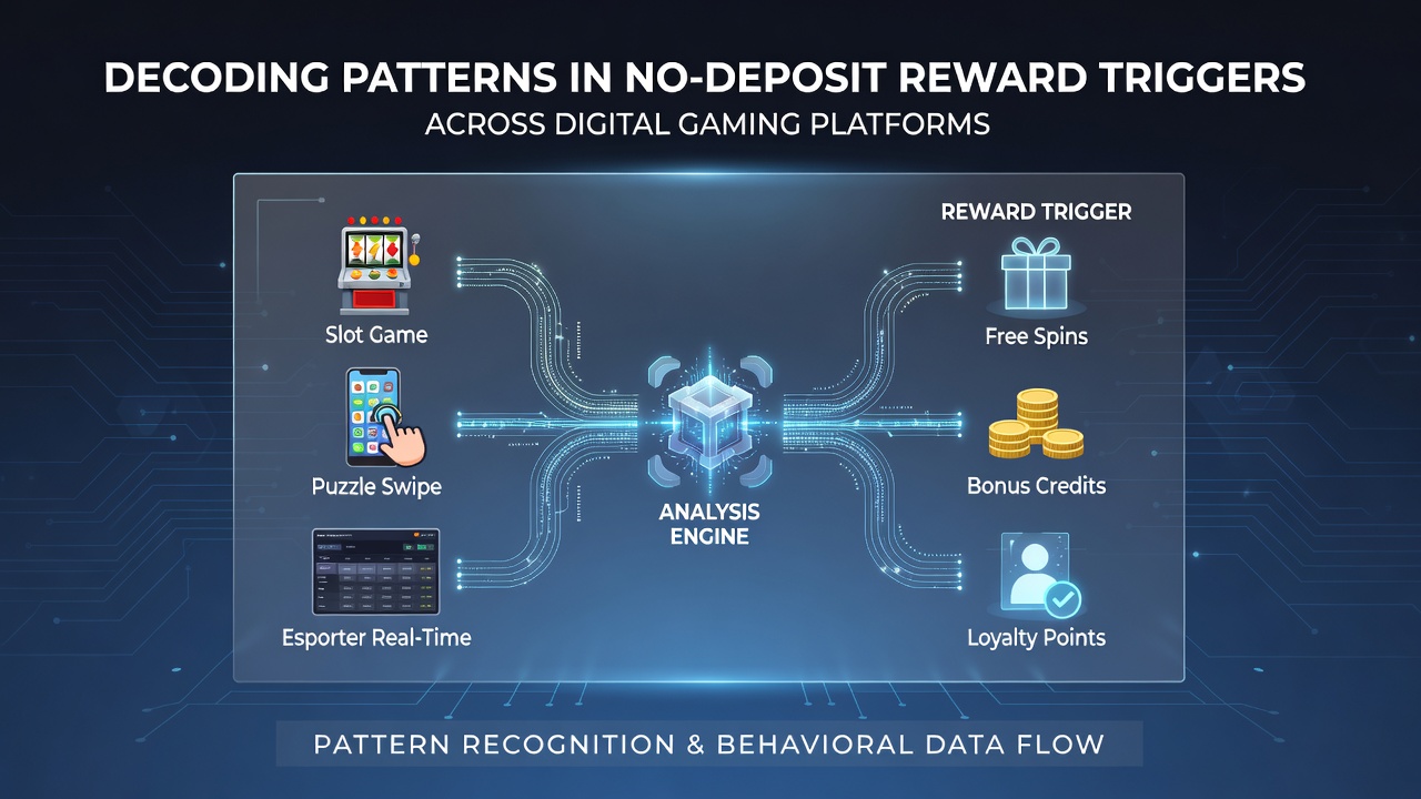 Digital interface showing reward trigger patterns on gaming platforms