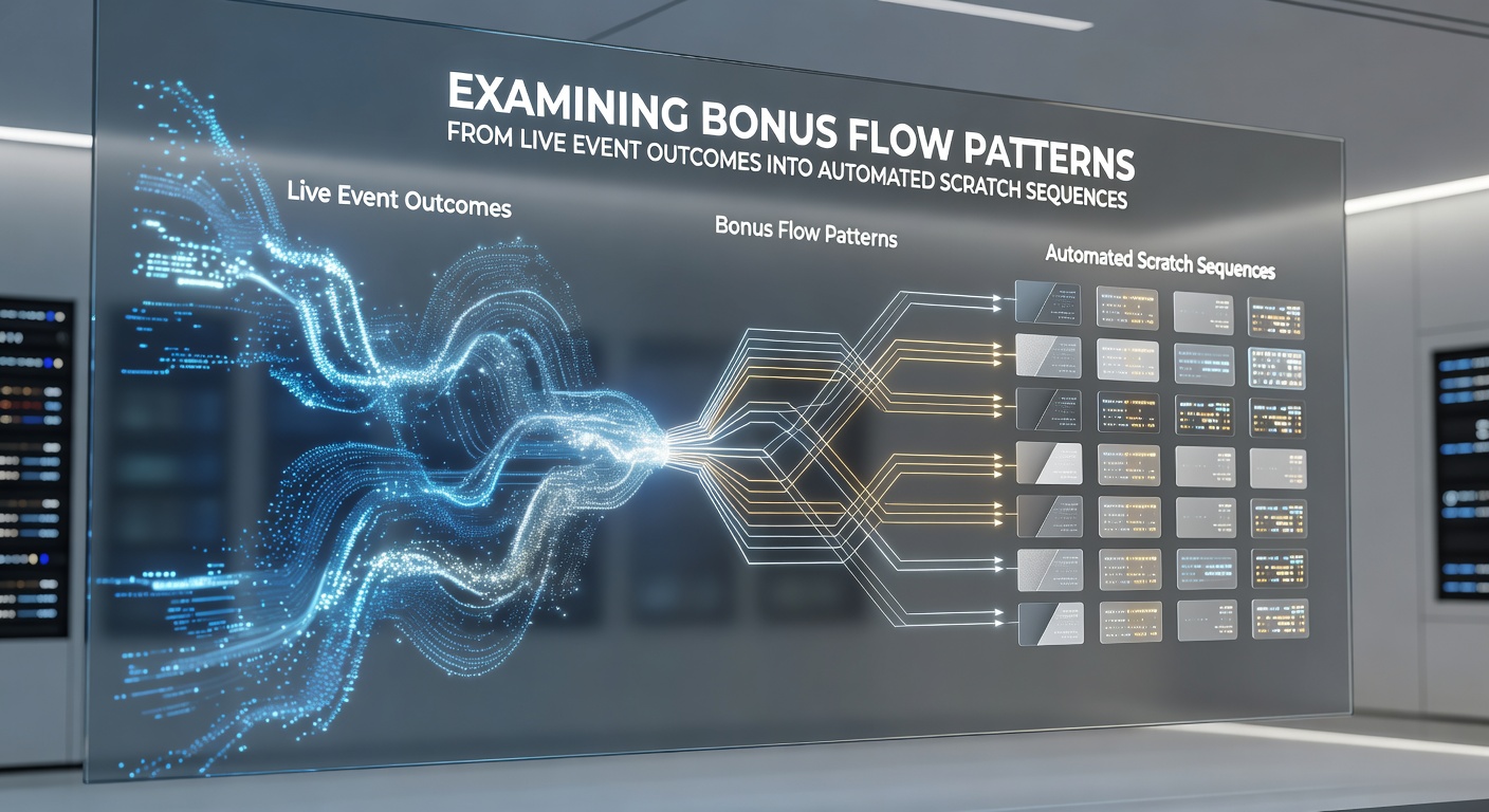 Diagram illustrating how live event outcomes trigger bonus flows into automated scratch sequences on betting platforms