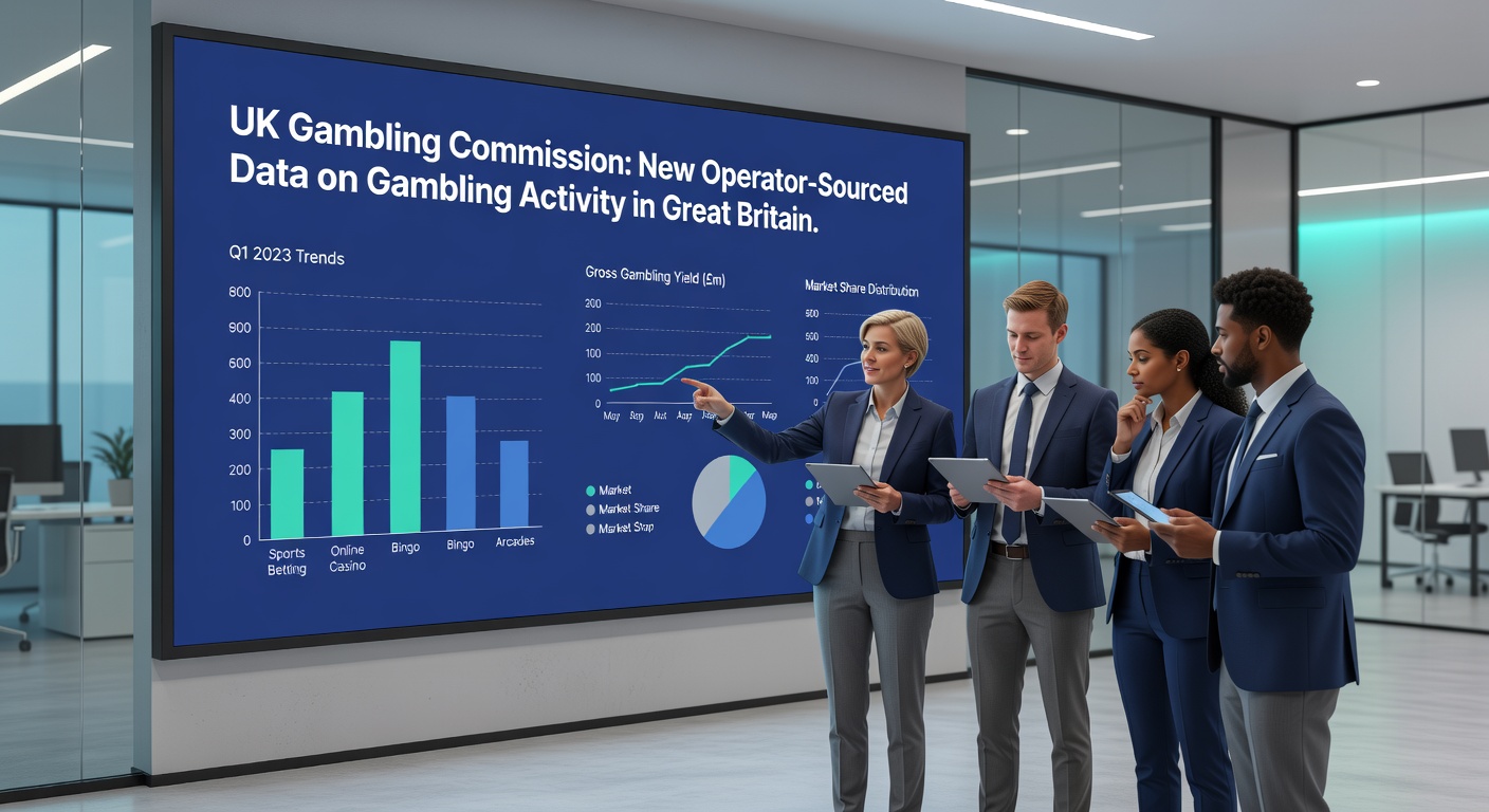 Close-up chart illustrating quarterly changes in slots GGY and real event betting declines in the UK gambling market for Q3 2025-26