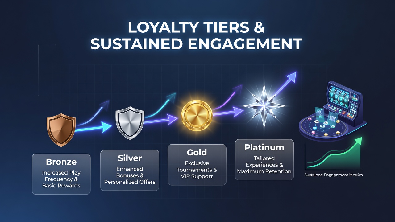 Player engagement metrics across different loyalty tiers in online casinos