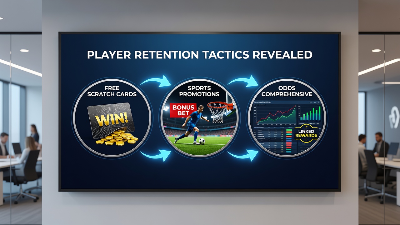 Diagram showing connections between scratch card rewards, sports betting incentives, and player understanding of odds