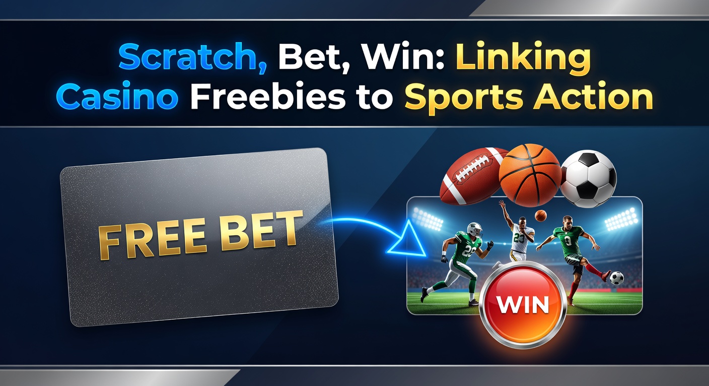 Vibrant scratch card revealing prizes that transition into sports betting excitement