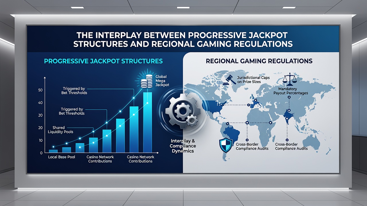 Regulatory meeting with casino executives reviewing jackpot compliance reports